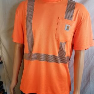 Carhartt Orange safety shirt reflective construct